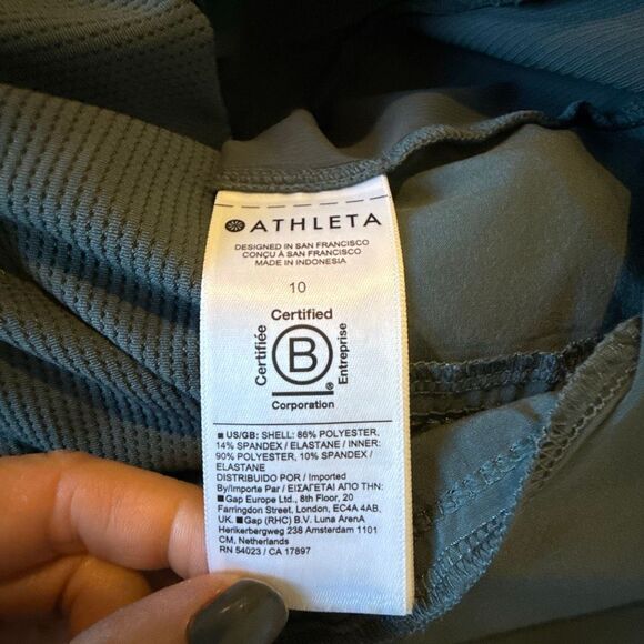 Athleta soho green athletic skort size 10 - Picture 9 of 11
